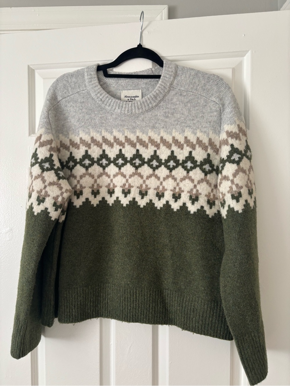 Abercrombie & Fitch Fair Isle Crewneck Sweater - Size M - NWOT